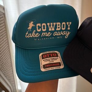 Cowboy Take Me Away Trucker Hat - Whitefish, MT